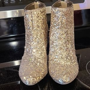 Guess Gold Glitter Booties